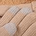 ELMA Women's Wool Knitted Winter Gloves Mittens Super Warm Lined Texting Touchscreen (One size, Beige)