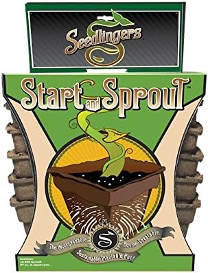 Seedlingers SSP-S-412 Start & Sprout Pot, Brown