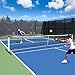 ZENY Portable Pickleball Tennis Net Set System w/Carry Bag Metal Frame Stand and Pickleball Net for Pickleball,Kids Volleyball,Badminton,Portable Pickleball Set,Including 4 Ground Stakes