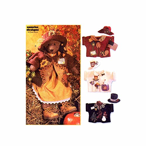 Simplicity 7606 Crafts Sewing Pattern Bear Dress Hats Jackets