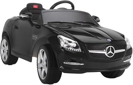 Amazon ベンツ 子供用rc電動車 カギx2 Mp3ケーブル ラジオコントローラー付属 ブラック 電動乗用 おもちゃ