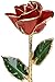 Living Gold Red 24k Gold Rose Real Rose Dipped in Gold, 12