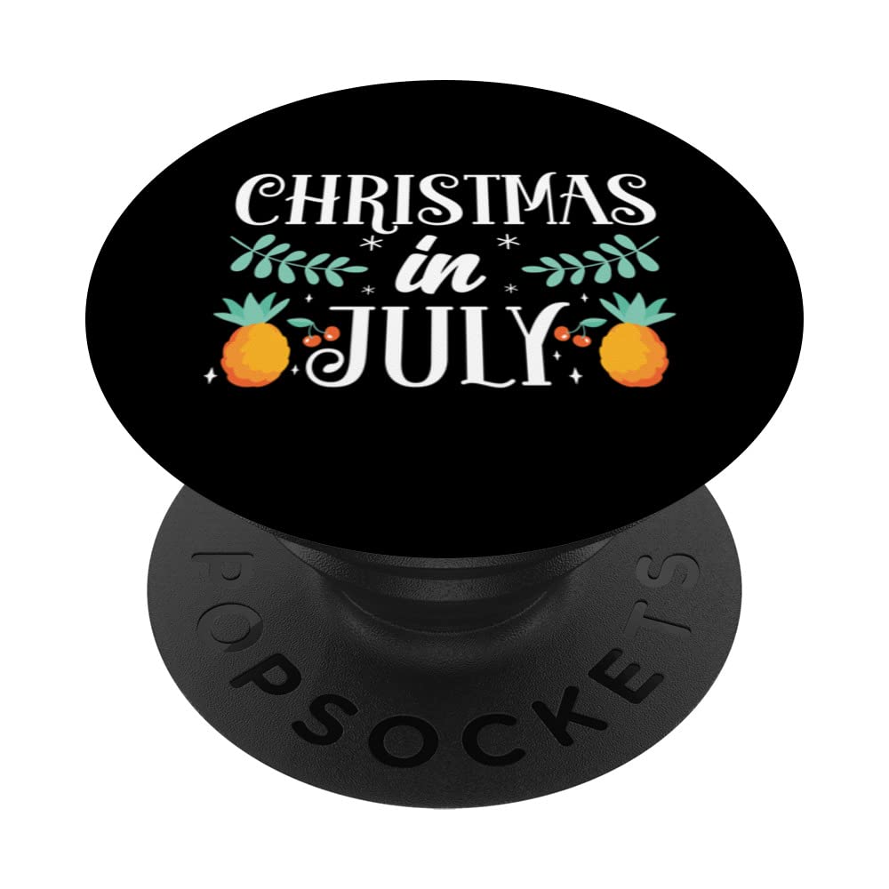 Christmas In July Humor Sarcastic Summer Santa PopSockets Swappable PopGrip