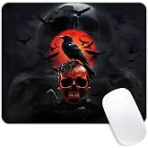 D Black Crow Skull Mouse pad Customized Mousepad Non-Slip Rubber Base Mouse Pads for Computers Laptop Office Desk Accessories Mouse pad