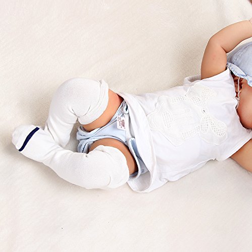 GZMM Baby Knee High Cotton Socks Infant Toddler Seamless Stocking 5Pairs Packs