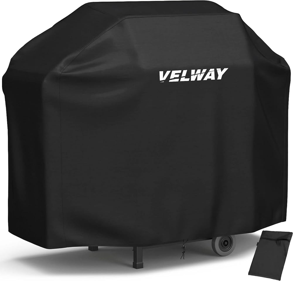 Velway Barbecue Cover Waterproof 210D Oxford Heavy Duty 147x61x117cm