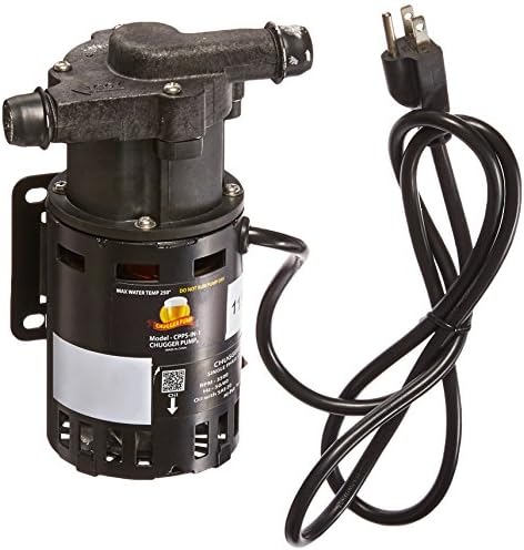 HomeBrewStuff Chugger Inline Head Beer Brewing Pump High Temp Polysulfone