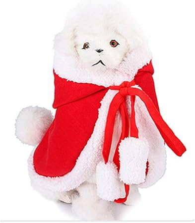 Vestiti Di Natale Per Cani.Vestiti Per Cani Pet Abbigliamento S M L Del Cane Di Natale Dello Scialle Caldo Mantello Piccolo Cane Vestiti Di Inverno Size M Amazon It Casa E Cucina