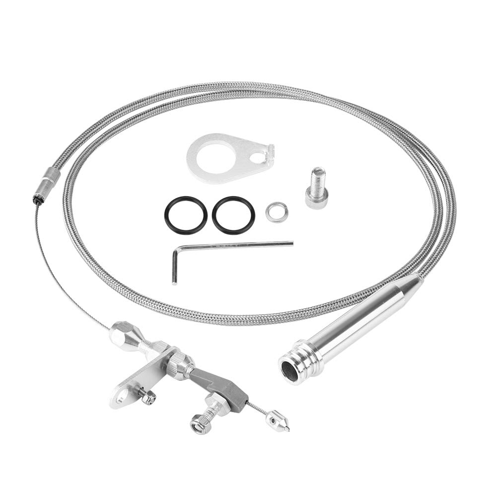 700R4 Kickdown Cable, Braided Kickdown Cable Transmission Detent for all for GM for for PONTIAC for OLDSMOBILE for