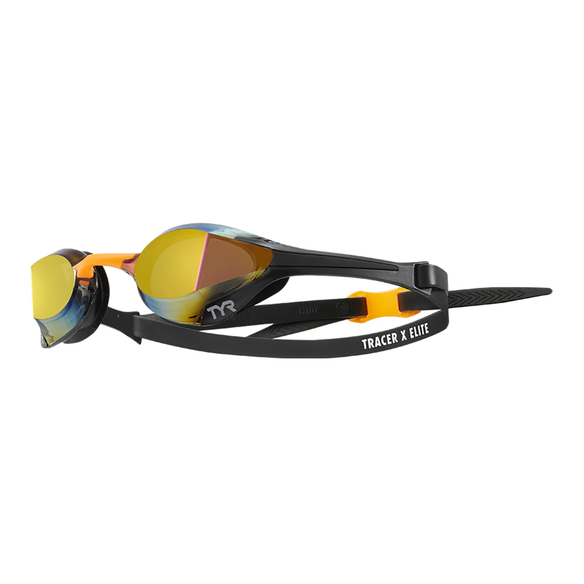 TYR Tracer X Elite racing goggle,Gold/Orange