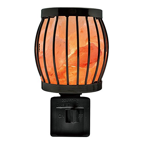 Himalayan Glow 1804 Natural Salt Lamp Wall Plug in, 360 Rotatable by Wbm, Framed Night Light