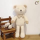Blessnature] 100% Organic Stuffed Animal, Baby Doll, Tri-Colored Plush Toy (Bear Doll Bebe)