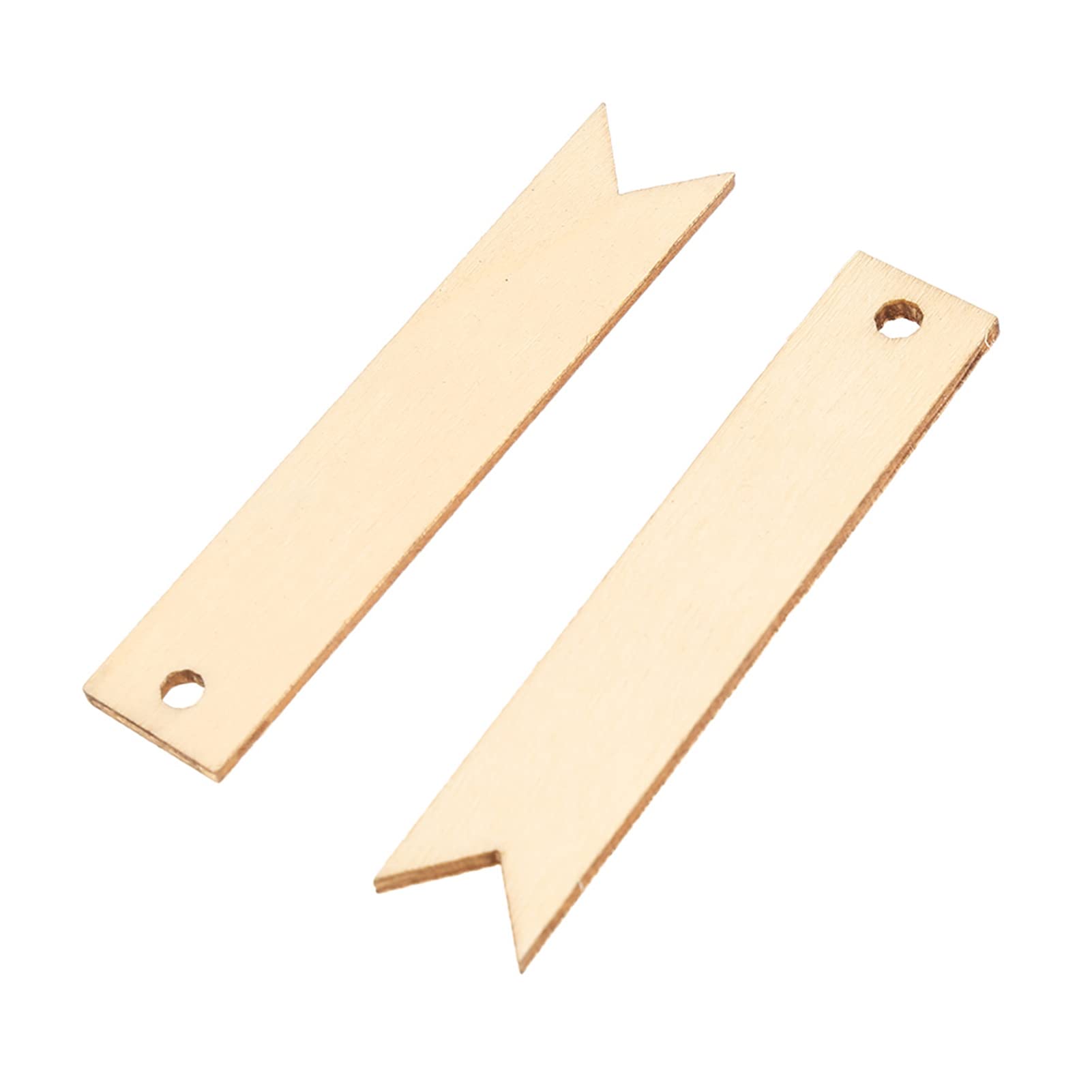 100 Pieces Nature Color Wooden Embellishment Tags DIY Craft Wood Hanging Decoration for Wedding Decor Handmade Tags Gift