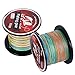Sougayilang 500m/547Yards 4 Strands 12lb-72lb Multifilament Pe Superbraid and Braided Fishing Line (Grey Yellow Black Green Multicolor)
