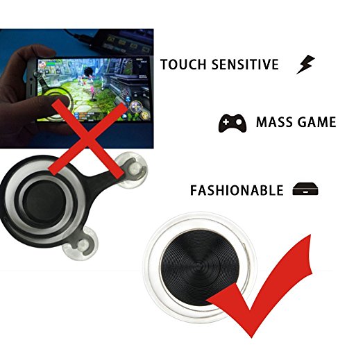 image for Houseer Mobile Game Joystick Phone Game Rocker Touch Screen Joypad Tab