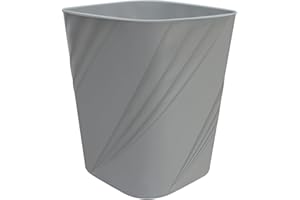 Freetex 1.6 Gallon Small Plastic Trash Can Wastebasket Recycling Bin for Bathroom, Dorm, Bedroom，Home Office, Garbage Container Basket for Bedroom, Kids Room (1, Grey)