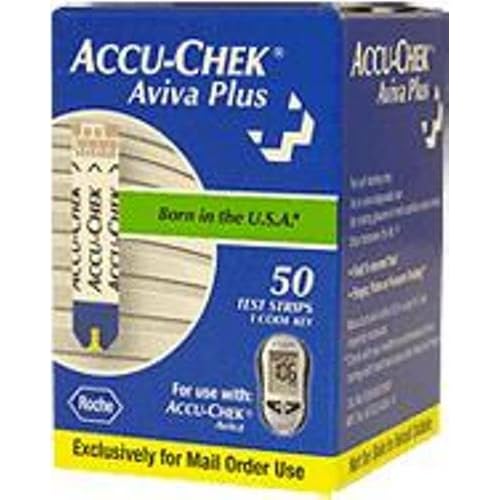 ACCU-CHEK Aviva Plus Mail Order Test Strips 50-Count Box image
