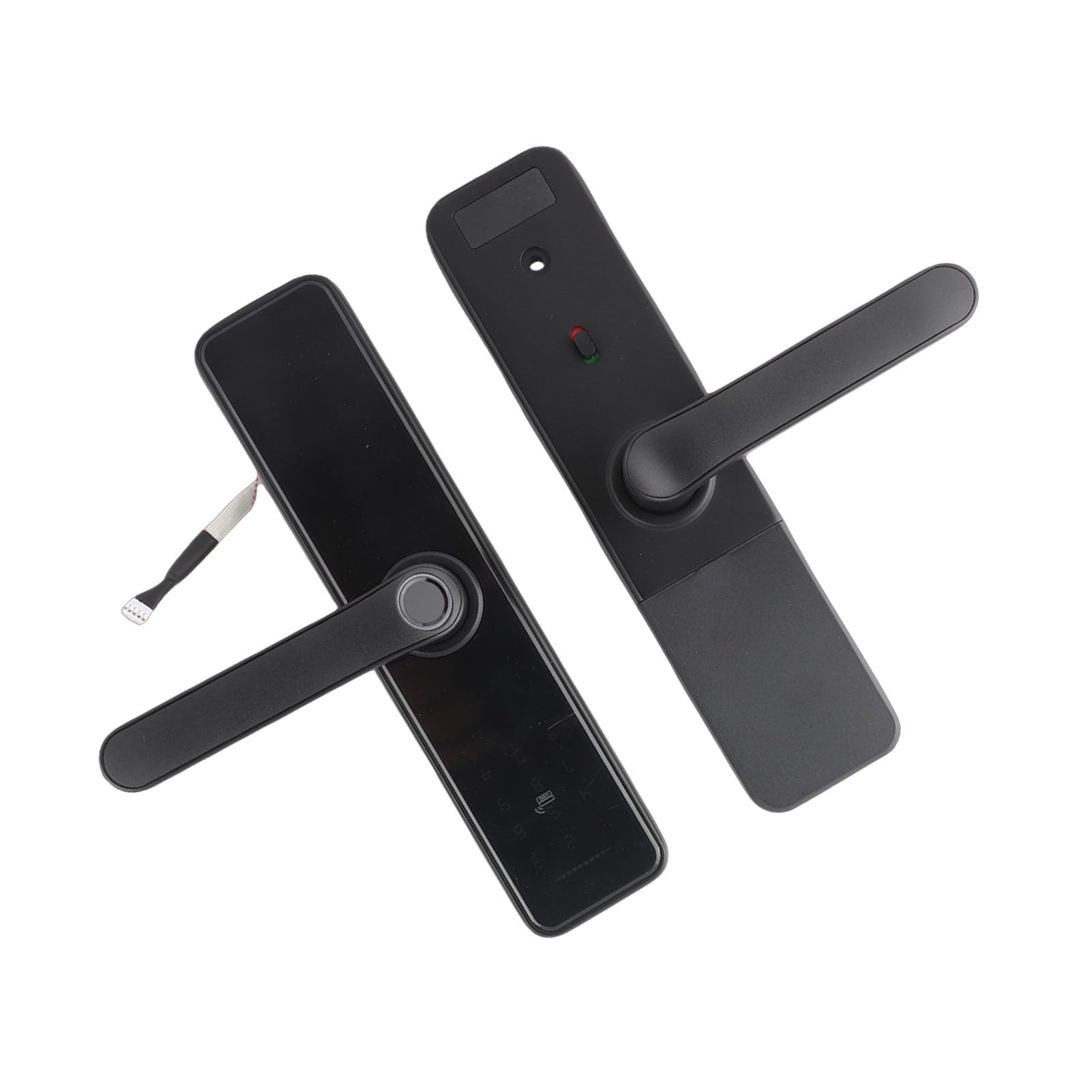 Outdoor with Fingerprint, Card & PIN Entry — IP65, Auto-Unlock Lever Handle for Hotels, Commercial Security