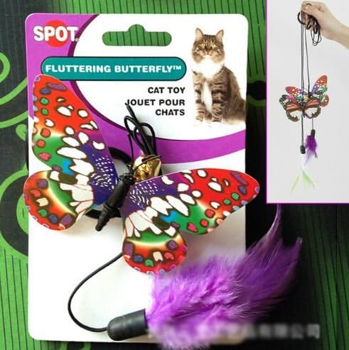 Amazon Com Noctilucent Symphony Butterfly Creative Funny Cat Stick Pet Cat Toys Cheap Finger Hook Formula Playing Toys For Cats Kitten Pet Supplies
