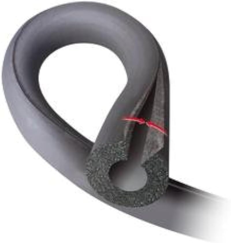 K-FLEX Quality 9mm Wall 15mm Bore 2m Slit Self-Seal Pipe Insulation