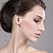 Gem Stone King 5.50 Cttw Big 10MM Black Round Onyx Gemstone Birthstone Stud Earring For Women