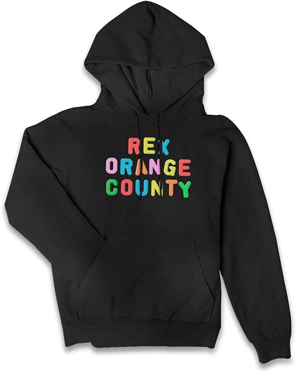 VIERIY Women's Rex Colour Orange County Casual Long Sleeve Sweatshirt Hoodie Pullover Sweater Black