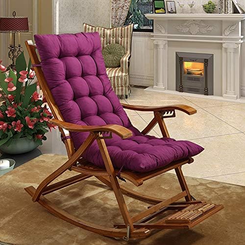 boyspingg Garden Sun Lounger Cushion Pad Recliner Chair Patio Indoor Outdoor Veranda Mattress 60 Inch (Purple)