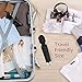 HAPME Personal Wand Massager Handheld Electric Cordless Mini Wand Rechargeable Waterproof Powerful Vibrate Massager for Therapeutic Muscle Aches (Black 03)