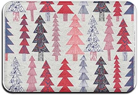 Christmas Tree Cool Fashion-forward Memory Foam Floor 15.7'' W?23.6'' L Easy Clean Rectangular Door Mats Door Mat