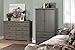 South Shore Versa 2-Door Armoire with Drawers Gray Maple, Traditional