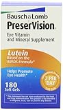 Bausch & Lomb Preservision Eye Vitamin and Mineral Supplement with Lutein - 180 Softgels