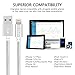 iPhone Charger,SPEATE Lightning Cable 3Pack 3FT 6FT 10FT Nylon Braided Cord to USB Syncing and Charging Cable for iPhone X/8/8 Plus/7/7 Plus/6/6 Plus/6s/6s Plus/5/5s/5c/SE, Silver