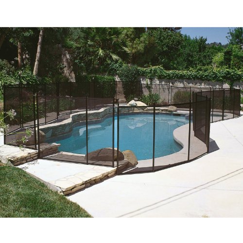 WaterWarden Pool Fence 4’ x 12’, Removable Child Safety Pool Fencing