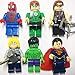 MadeinUSA 10 Mini Super Heroes Avengers Figures | Bonus Draw String Bag Included