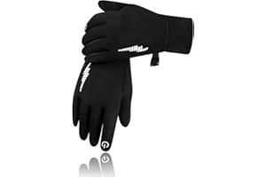 Duoyeree Kids Winter Gloves Warm Touchscreen Windproof Water Resistant Soft Lining Cycling Skiing Gloves for Boys Girls