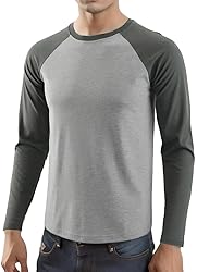 HARBETH Men's Casual Vintage Slim Fit Long Sleeve