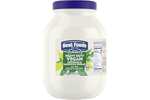 Best Foods Vegan Mayonnaise Jar Made with Non GMO Sourced Ingredients, No Artificial Flavors or Colors, No Cholesterol, Gluten Free, 1 Gallon (Pack of 1)