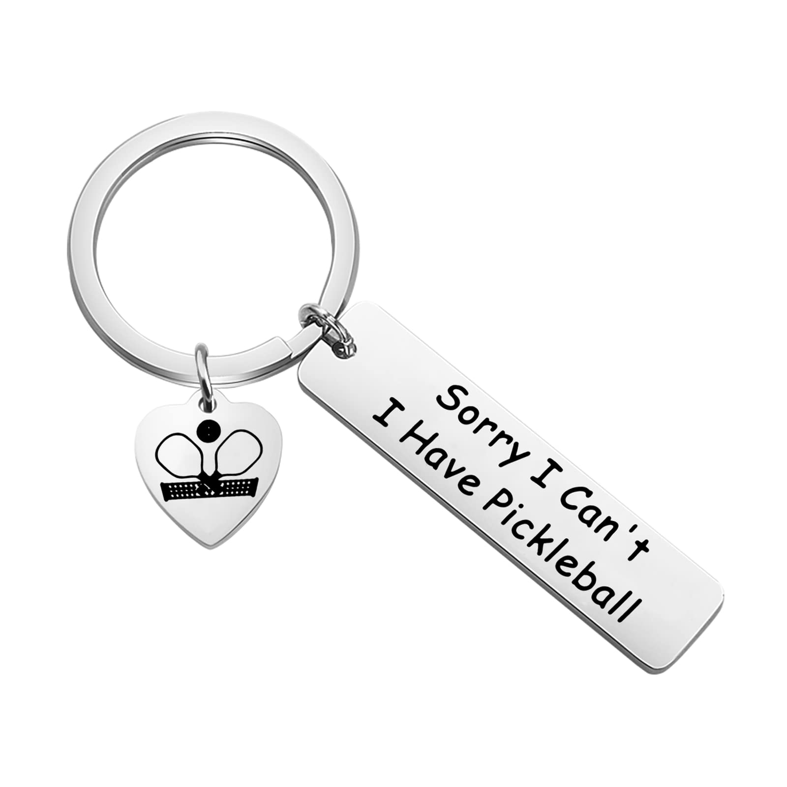 PLITI Pickleball Gift Pickleball Lover Gift Pickleball Mom Gift Sorry I Can't I Have Pickleball Keychain For Pickleball Player (Have Pickleball kyU)