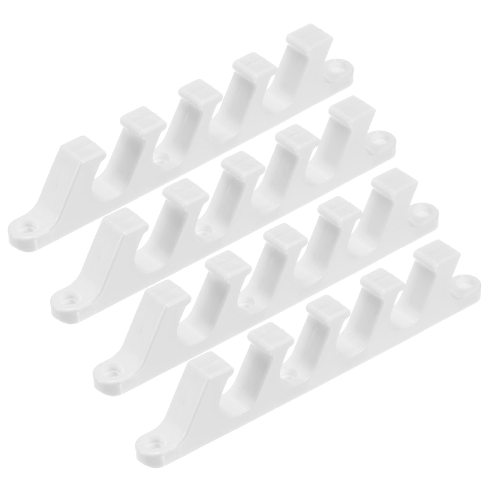 M METERXITY 4-Pack Adjustment Brackets for Chaise, 5 Position Back Support Adjuster for Lounges Reclining Brace and Outdoor Patio Lawn Yard Furniture Chaise [White]