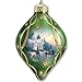 The Bradford Exchange Thomas Kinkade Light Up The Season Luminary Glass Ornament Set
