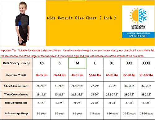 image for Realon Kids Wetsuit for Swim Surf Snorkel Dive 3mm Premium Neoprene/Ly