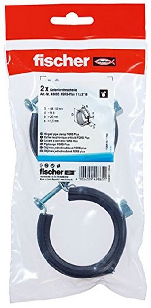 Unbekannt 49865 Joint Pipe Clamp FGRS Plus 2 Inch B SB-SaM, 1 1/2"