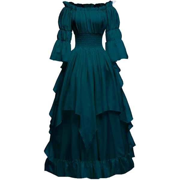 Amazon.com: LTAKK Renaissance Dress Medieval Costume Victorian Dresses  Women Gothic Fairy Witch Wedding Dress, Forest Green, Small : Clothing,  Shoes & Jewelry