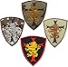 TACVASEN 4PCS Navy seal team 6 Devgru Lion shield Tactical Patch(Multicolour)