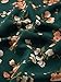 Floerns Women's Tie Bow Neck Flounce Sleeveless Chiffon Blouse Top Green-5 M