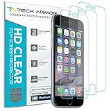 iPhone 6 Screen Protector, Tech Armor High Definition HD-Clear Apple iPhone 6S/iPhone 6 (4.7-inch) Screen Protector [3-Pack]