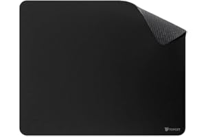 Mouse Pad TopGet ProControl | Gamer & Home Office | Precisão, Deslize Suave | Base Borracha Antiderrapante, Poliéster Durável | 22x18 cm (Preto)