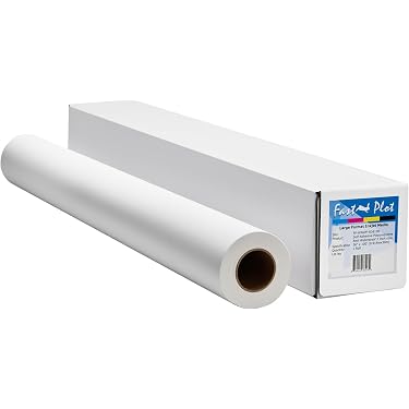Premium Bond Plotter Paper – 4 Rolls 36” X 150 Ft – 75 GSM, 2” Core – For HP, Canon, Epson Wide Format