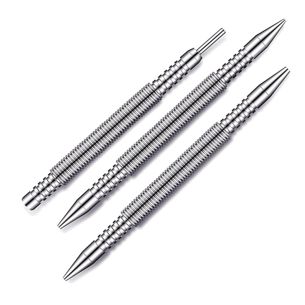 Folceretsc 3 Pcs Dual Nail Setter and Hinge Pin Punch Set,Hammerless Spring Nail Punch Door Hinge Pin Remover Tool 5000 PSI