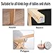 40pcs Round Heavy Duty Nail-on Felt Pad for Furniture Chair Table Leg Feet Floor Protectors Slide Smoothly (Brown, Pad Diameter 20mm)